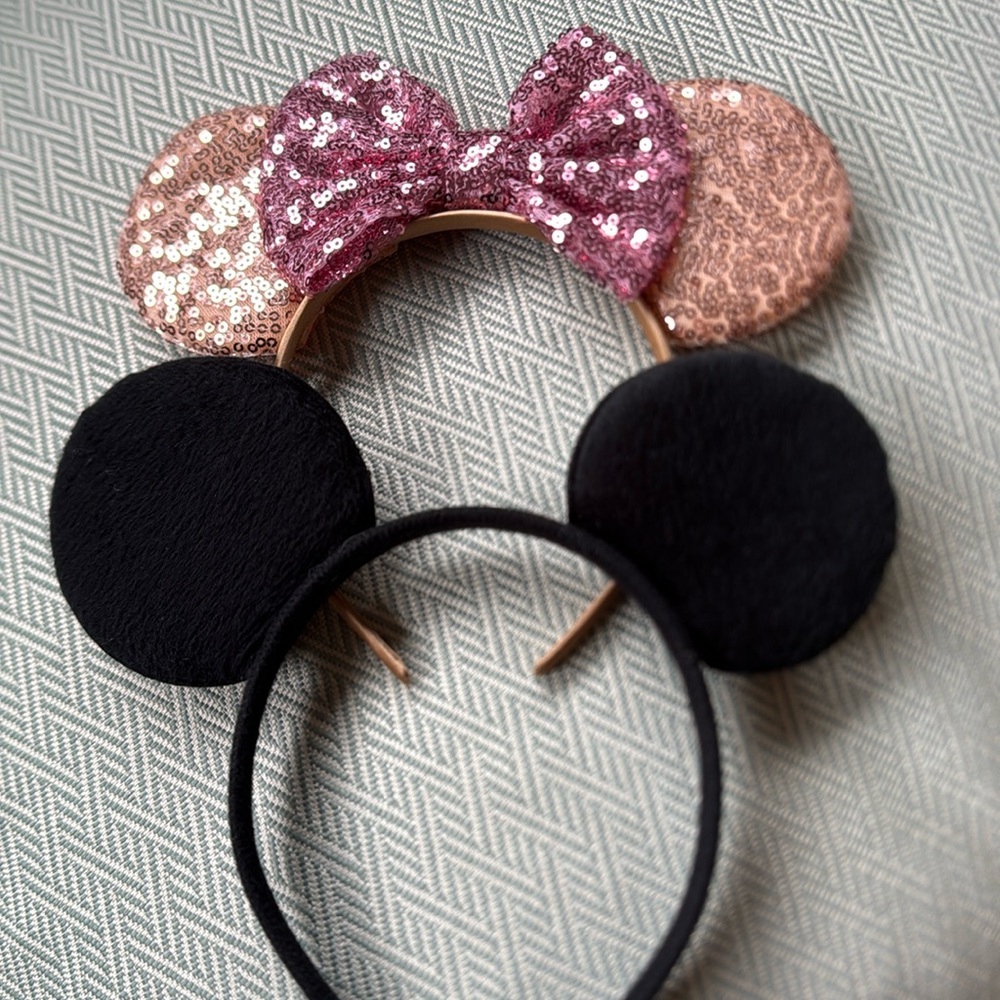 Mickey & Minnie ears headbands